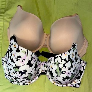 TWO NEW Size 38DDD Auden Everyday underwire bras